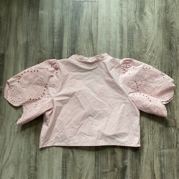 SOFIE THE LABEL MARGOT PALE PINK BLOUSE SIZE SMALL NWT - Picture 6 of 6